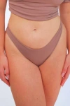 Shop Mary Mercedes Amelia Bikini Bottom In Taupe