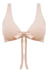 Mary Mercedes Women's Neutrals Amelia Two-way Bikini Top, Nude