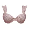 Mary Mercedes Olivia Underwire Bikini Top In Black/brown
