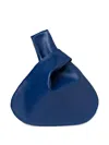 Mary Smallwood Knot-detail Clutch Bag In Blue