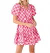 Mary Square Addison Dress In Quilted Charm