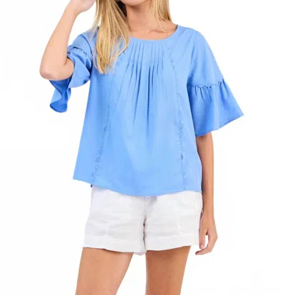 Mary Square Blue Jane Top
