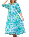 Mary Square Cameron Dress In Aloha Green In Multi