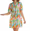 Mary Square Catalina Mini Dress In Get Tropical In Multi