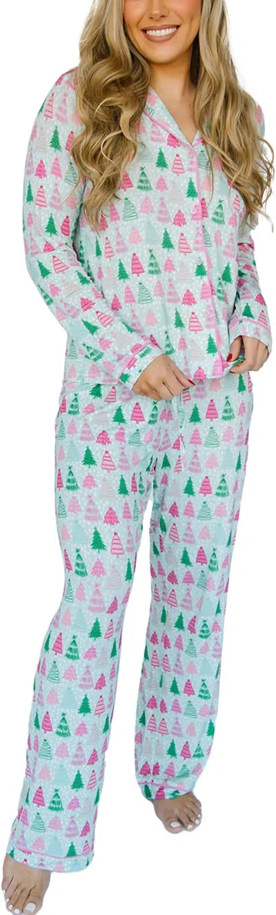 Mary Square Charlotte Jammies In Tree Farm In Multi