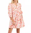 Mary Square Cooper Dress In Botanical Bliss In Multi
