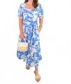 Mary Square Emery Maxi Dress In Spring Serenade