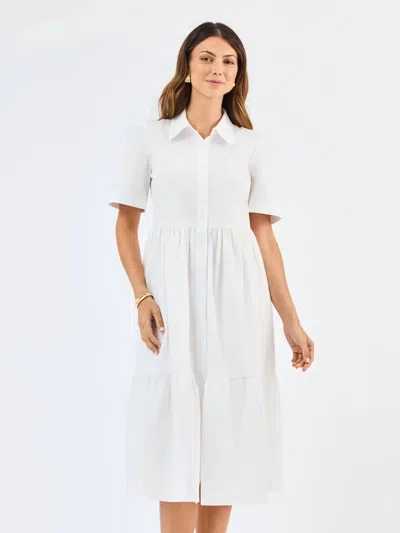 Mary Square Jema Dress In White