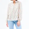 Mary Square Kayla Top In Ivy Lane Ivory In Multi