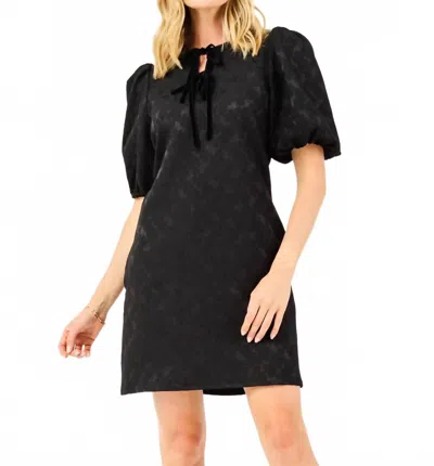 Mary Square Lana Mini Dress In Black