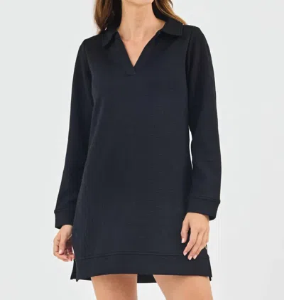 Mary Square Lindsey Dress In Black