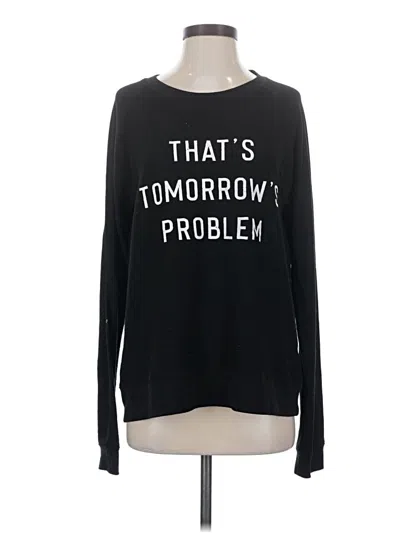 Pre-owned Mary Square Long Sleeve T-shirt In Black