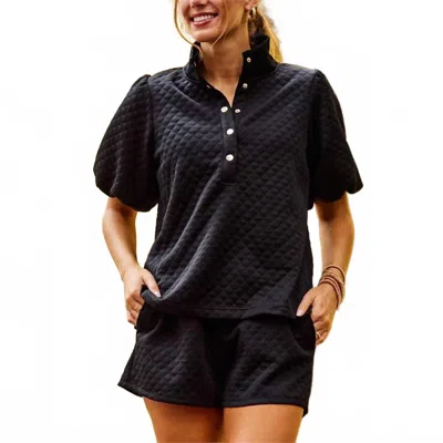 Mary Square Madelyn Shorts & Top Set In Black
