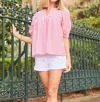 Mary Square Maggie Top In Fuschia