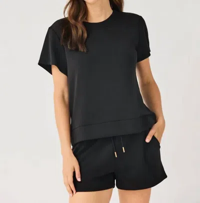 Mary Square Mckenzie Crewneck Top In Black