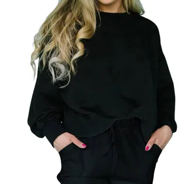 Mary Square Millie Lux Sweatshirt In Black