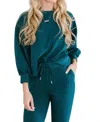 Mary Square Millie Lux Sweatshirt In Spruce In Grey