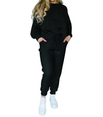 Mary Square Millie Luxe Sweatpant In Black