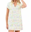 Mary Square Montauk Mini Dress In Cabana Paradise In Multi