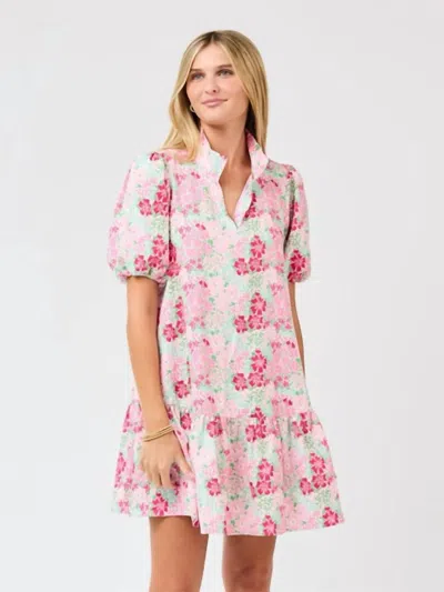 Mary Square Nancy Mini Dress In Petal Perfect Pink