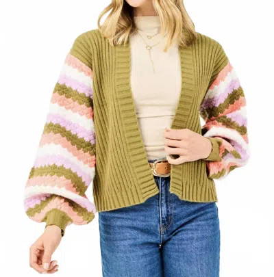 Mary Square Pippa Cardigan Green Sweater