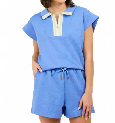 Mary Square Porter Set In Blue