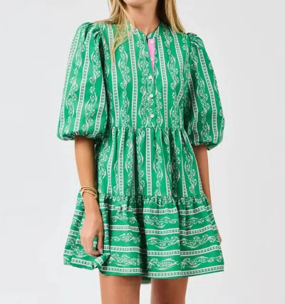 Mary Square Riley Mini Dress In Garden Lace In Multi