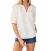 Mary Square Skylar Top In Ivory