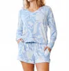 Mary Square Softest Shorts In Blue In Blue
