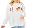 Mary Square Spooky Season Sweatshirt In White In White