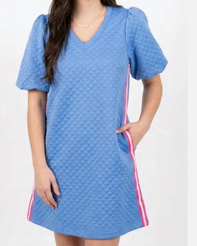 Mary Square Stacy Mini Dress In Blue