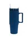 Mary Square Stainless To-go Tumbler In Matte Navy In Multi