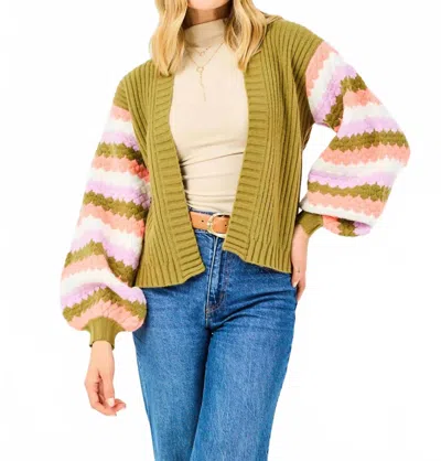 Mary Square The Olive Monroe Cardigan In Multi