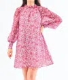 Mary Square Veronica Dress In Daydreaming Pink In Pink