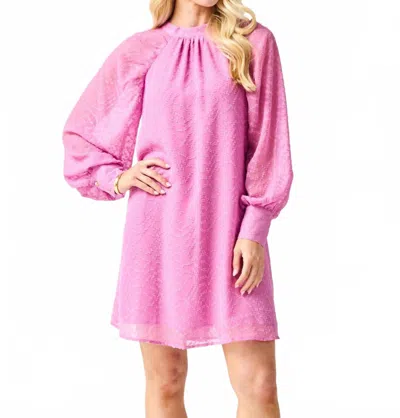 Mary Square Veronica Mini Dress In Corcus In Pink