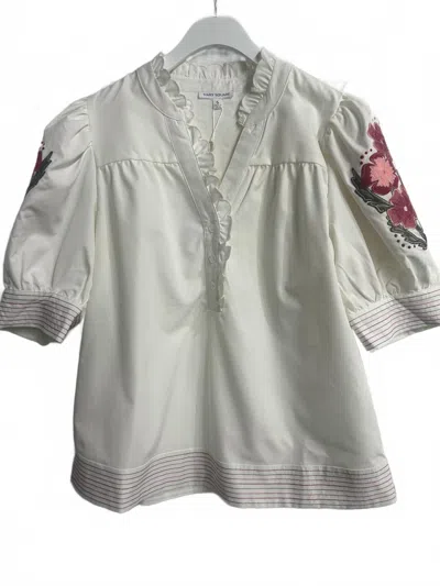Mary Square Women's Emmie Top In Cream In White