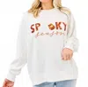 Mary Square Spooky Season Sequin Pullover In White In White
