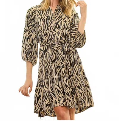 Mary Square Women's Talia City Limits Dress In Tan In Multi