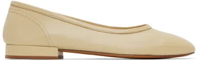 Maryam Nassir Zadeh Beige Serafina Ballerina Flats In 716 Bulgar