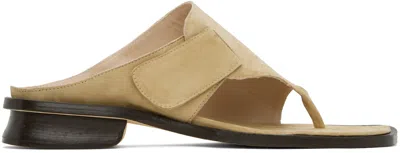 Maryam Nassir Zadeh Beige Tupelo Sandals In Silica