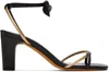 Maryam Nassir Zadeh Black & Gold Riley Heels In 000 Black