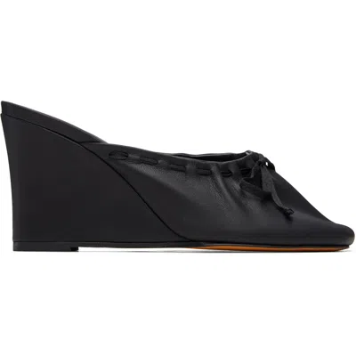 Maryam Nassir Zadeh Black Ballet Wedge Heels