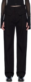 MARYAM NASSIR ZADEH BLACK JEM TROUSERS