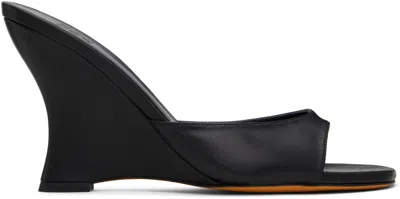 Maryam Nassir Zadeh Black Lido Wedge Heeled Sandals In 002 Black