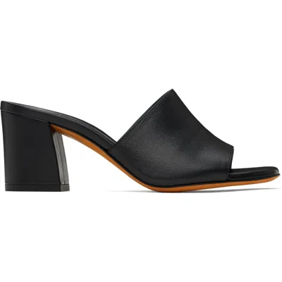 Maryam Nassir Zadeh Black Mar Mule Heeled Sandals In 000 Black Calf
