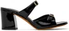 MARYAM NASSIR ZADEH BLACK UNA HEELED SANDALS