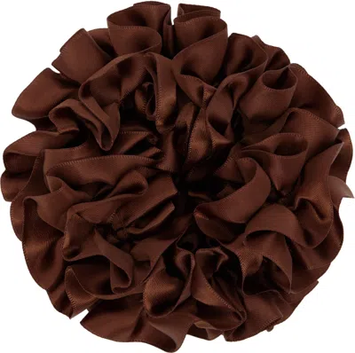 Maryam Nassir Zadeh Brown Carnation Scrunchie