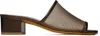 Maryam Nassir Zadeh Brown Sophie Heeled Sandals In 670 Penny Metallic C