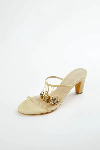 Maryam Nassir Zadeh Charm Slide In Mesa In Gold