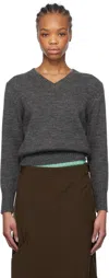 Maryam Nassir Zadeh Gray Annora Sweater In 740 Flint
